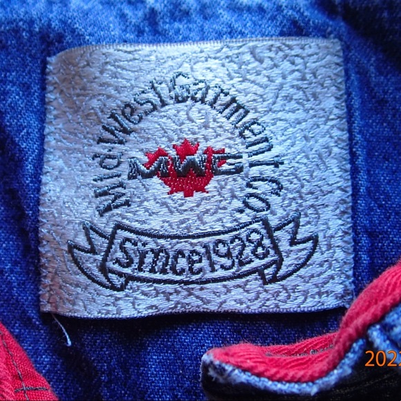 Vintage unique western snap button up, quality, classic colors (red denim khaki) - Picture 12 of 15